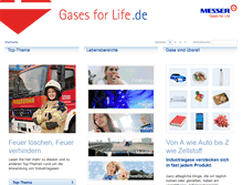 Tablet Screenshot of gasesforlife.de